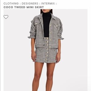 Intermix Tweed mini skirt